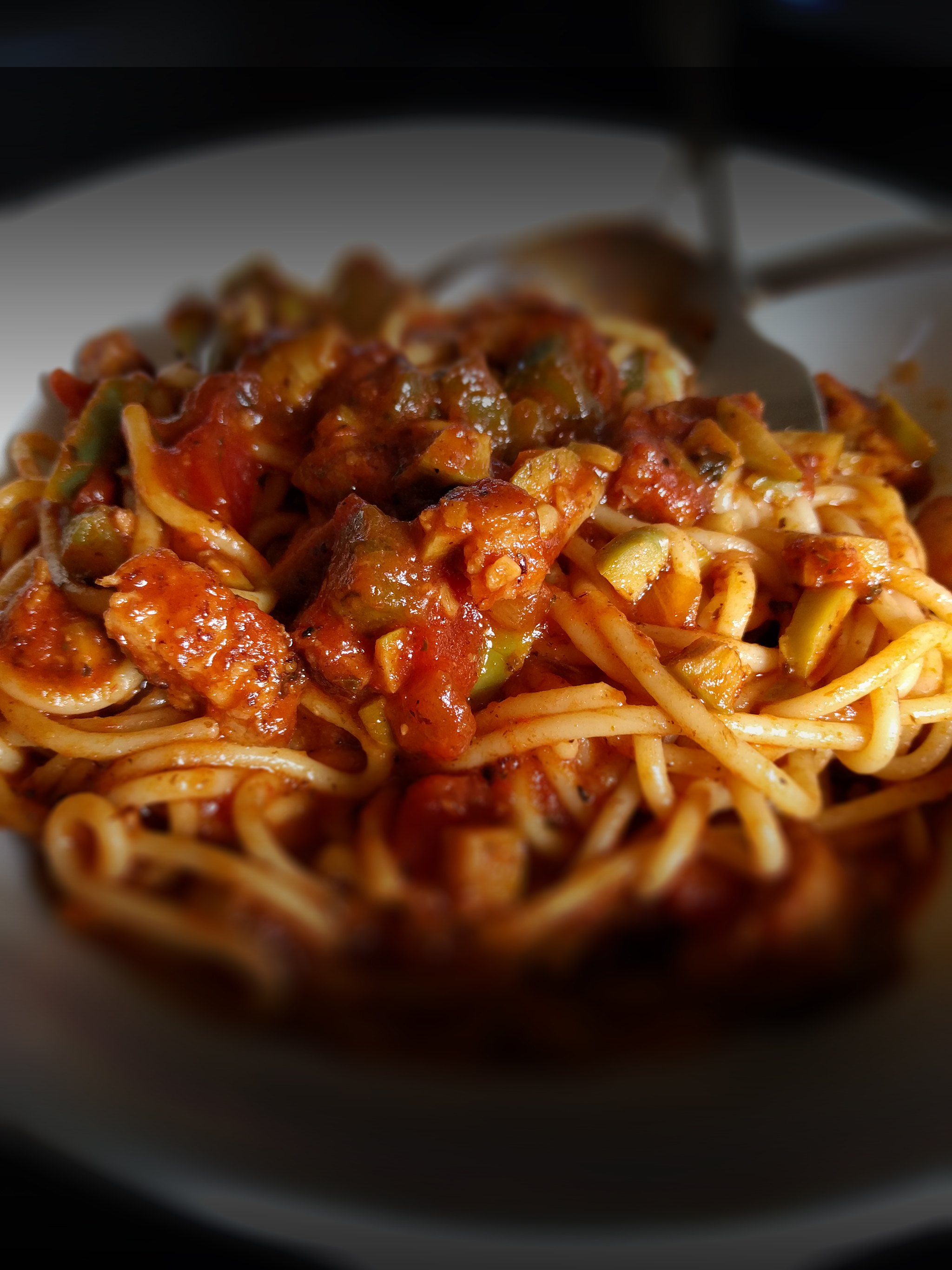 Spaghetti in marinara sauce